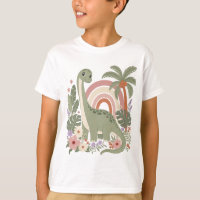 Süßer Boho-Dinosaurier | Pastell-Regenbogen-Dino |
