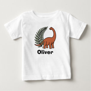 Süßer Boho-Dinosaurier personalisiert Baby T-shirt