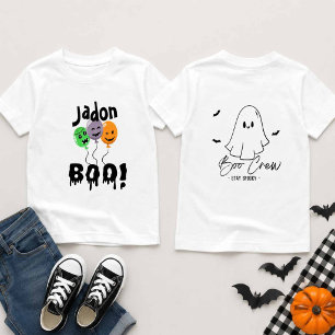 Süßer Boo-Ballon Halloween-Name Baby T-shirt