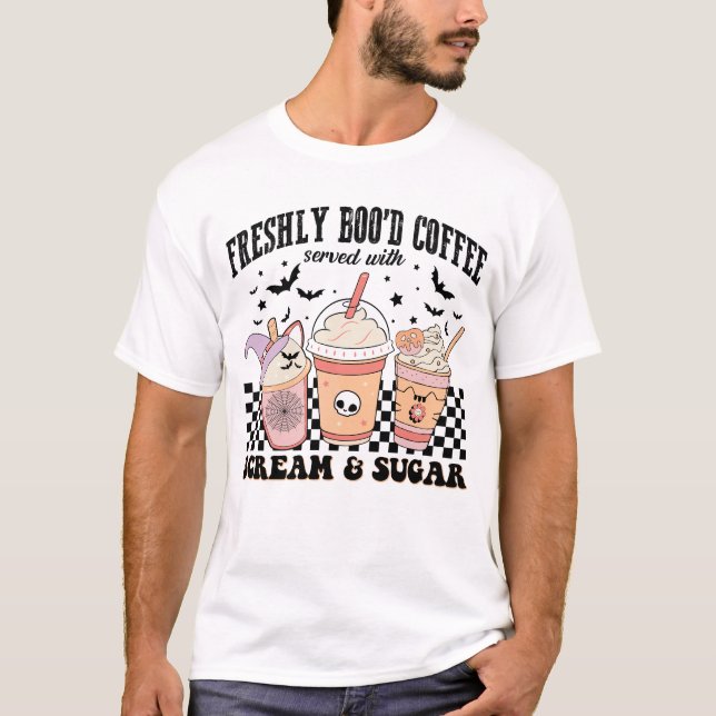 Süßer Boo’d-Kaffee mit Schrei und Zucker T-Shirt (Vorderseite)
