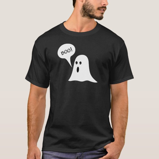 Süßer Boo-Geist Halloween T-Shirt (Vorderseite)