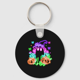 Süßer Boo Halloween-Geist Hexe Kürbis Trend Hall Schlüsselanhänger