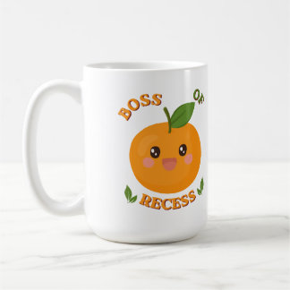 Süßer Boss der Pause orange Kaffeetasse
