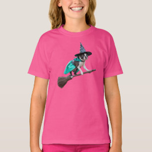 Süßer Boston Terrier Halloween Kinder T-Shirt