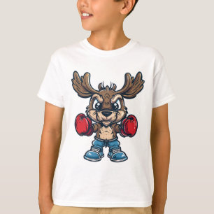 Süßer Boxender Elch T-Shirt