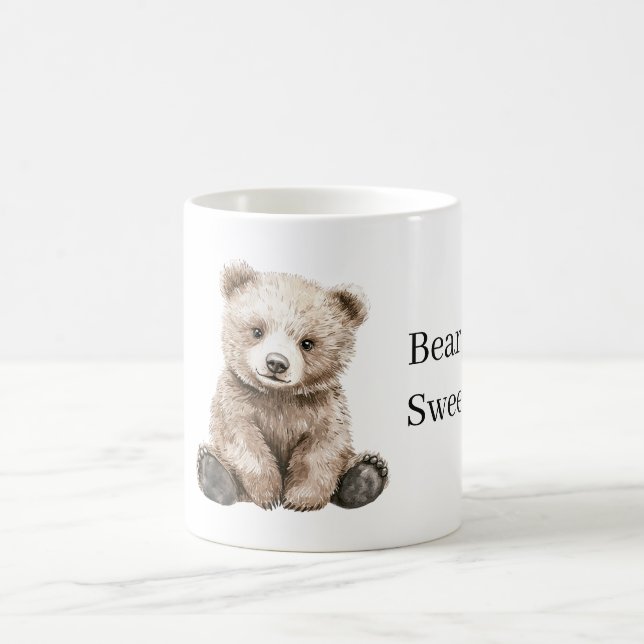 Süßer brauner Bär Kaffeetasse (Mittel)