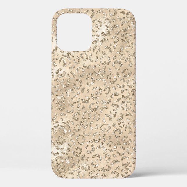 Süßer brauner Gepard Leopard-Hautdruckmuster Case-Mate iPhone Hülle (Rückseite)