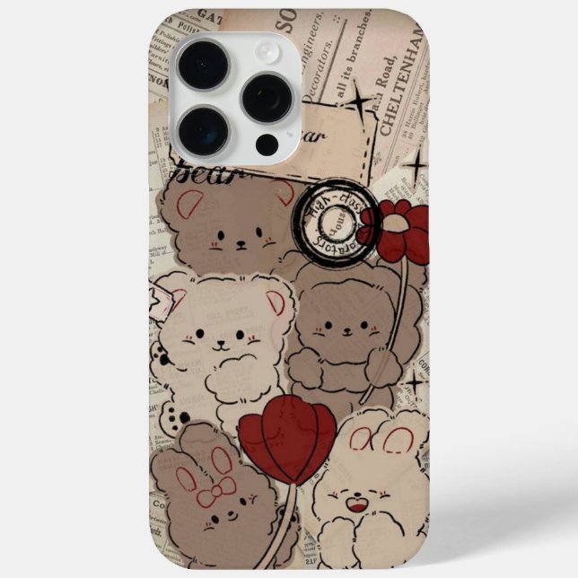 Süßer brauner Teddybär iPhone-Hülle 🐻📱 – Weich,  Case-Mate iPhone Hülle (Rückseite)