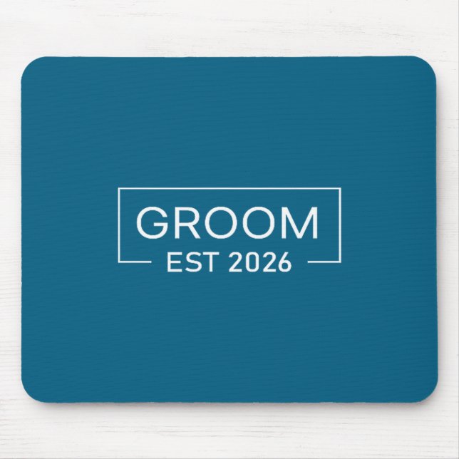 Süßer Bräutigam hat Hochzeitsengagement Mousepad (Vorne)