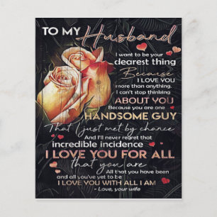 Süßer Brief für den Ehemann   Familiendekoration   Flyer