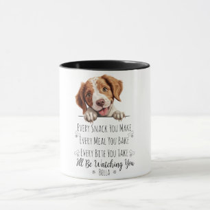 Süßer Brittany Spaniel Hund Lustig Custom Tasse