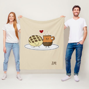 Süßer Brot-heiße Schokoladen-Pan dulce Mexikane Fleecedecke