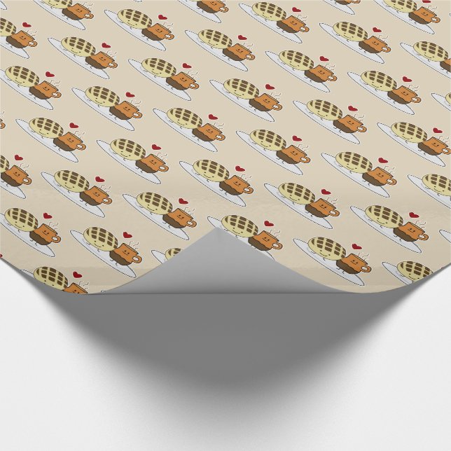 Süßer Brot-heiße Schokoladen-Pan dulce Mexikaner Geschenkpapier (Ecke)