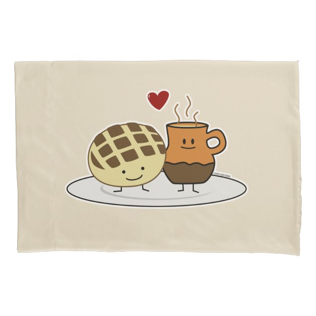 Süßer Brot-heiße Schokoladen-Pan dulce Mexikaner Kissenbezug (Vorderseite)
