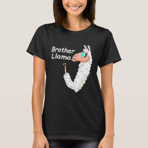 Süßer Bruder Lama Bruder Geburtstag Alpaka mit Bri T-Shirt