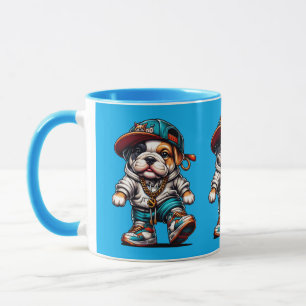 🐕 Süßer Bulldoggen-Welpe Streetwear Tasse
