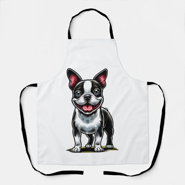 Süßer Bustie-Hund Schürze (Vorderseite)