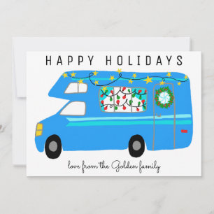 Süßer Camper Vintage-Wohnmobil-Weihnachten ohne Ba Karte