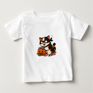 Süßer Candy-Dieb Calico-Katze Baby T-shirt
