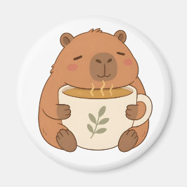 Süßer Capybara-Kaffee-Tassen-Magnet Magnet