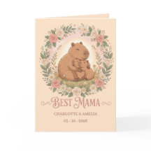 Süßer Capybara-Muttertags-Blumenkranz