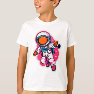 Süßer Cartoon-Astronaut T-Shirt