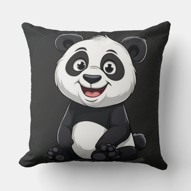 Süßer Cartoon-Baby-Panda Kissen (Vorderseite)