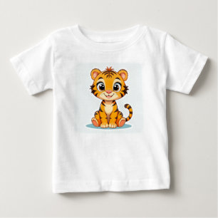 Süßer Cartoon-Baby-Tiger Baby T-shirt