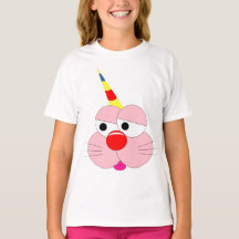 Süßer Cartoon-Charakter - Grafik-T-Shirt - Einhorn
