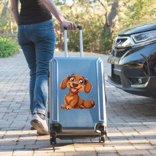 Süßer Cartoon-Dachshund-Hund Aufkleber