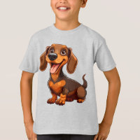 Süßer Cartoon-Dachshund-Hund