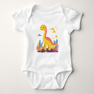 Süßer Cartoon-Dinosaurier – Liebenswerter Dino Baby Strampler