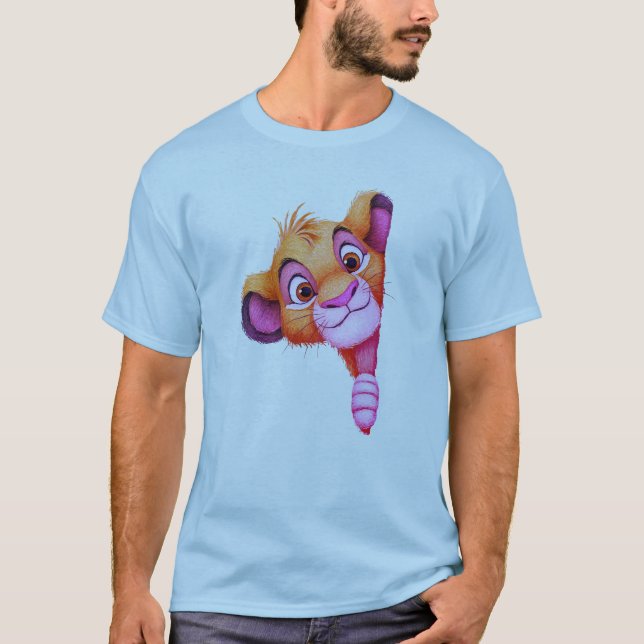 Süßer Cartoon-Dschungelkönig T-Shirt (Vorderseite)