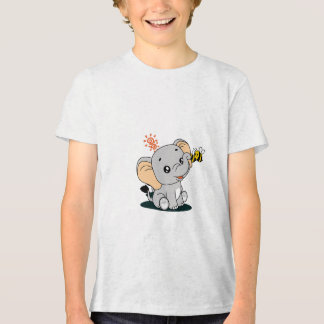 Süßer Cartoon-Elefant – Entzückendes Elefantendesi Tri-Blend Shirt