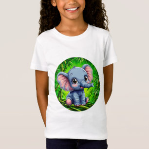 Süßer Cartoon-Elefant T-Shirt