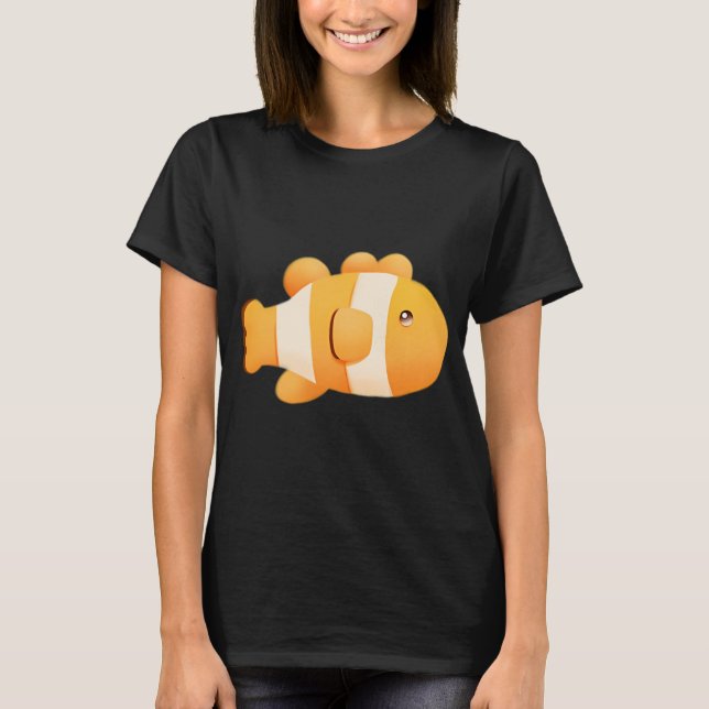 Süßer Cartoon-Fisch T-Shirt (Vorderseite)