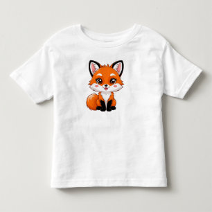 Süßer Cartoon-Fuchs mit großen Augen Kleinkind T-shirt