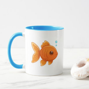 Süßer Cartoon-Goldfisch Tasse