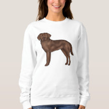 Süßer Cartoon-Hund Chocolate Labrador Retriever