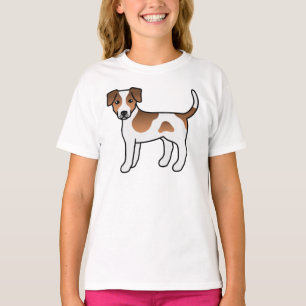 Süßer Cartoon-Hund der braunen Dänisch-Schwedische T-Shirt