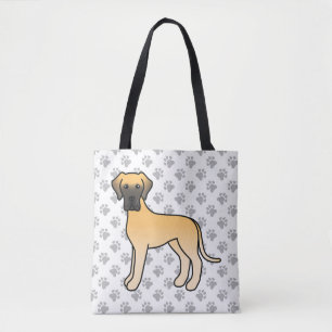 Süßer Cartoon-Hund der Rasse Fawn Great Dane