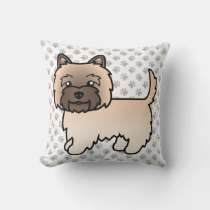 Süßer Cartoon-Hund der Wheaten Cairn Terrier-Rasse Kissen