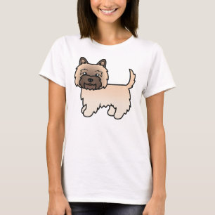 Süßer Cartoon-Hund der Wheaten Cairn Terrier-Rasse T-Shirt
