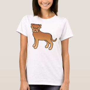 Süßer Cartoon-Hund Dogue De Bordeaux T-Shirt