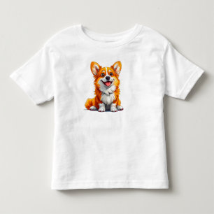 Süßer Cartoon-Hund Kleinkind T-shirt