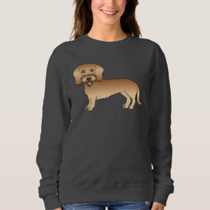 Süßer Cartoon-Hund mit Weizenfell und Drahthaar-Da Sweatshirt
