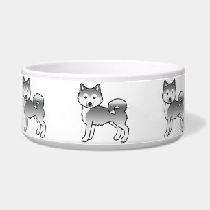 Süßer Cartoon-Hund Silber-Alaskan-Malamute Napf