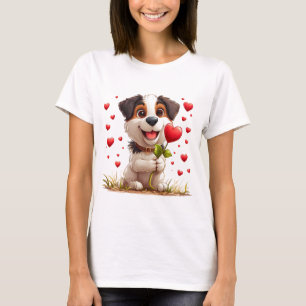 Süßer Cartoon-Hund T-Shirt