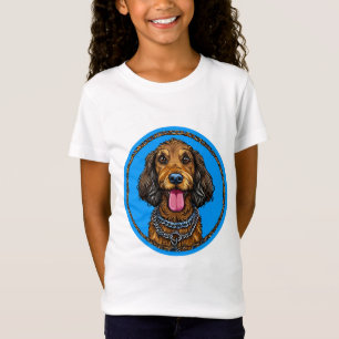 Süßer Cartoon-Hund T-Shirt