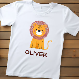 Süßer Cartoon-Löwe personalisiert Baby T-shirt